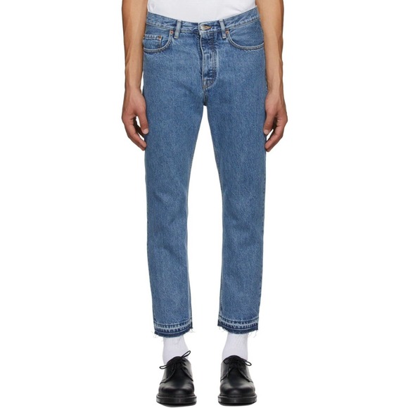 Harmony‎ Paris Men’s Denim Dorian Jeans Size 34 Cotton Button Fly Straight Italy - Picture 1 of 11